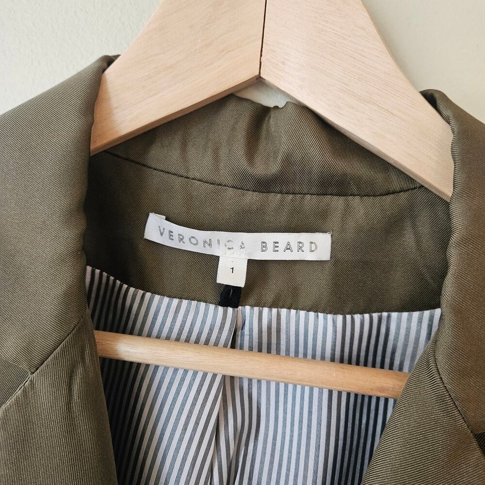 Veronica Beard Silk Single-Button Blazer, Size 1 … - image 3